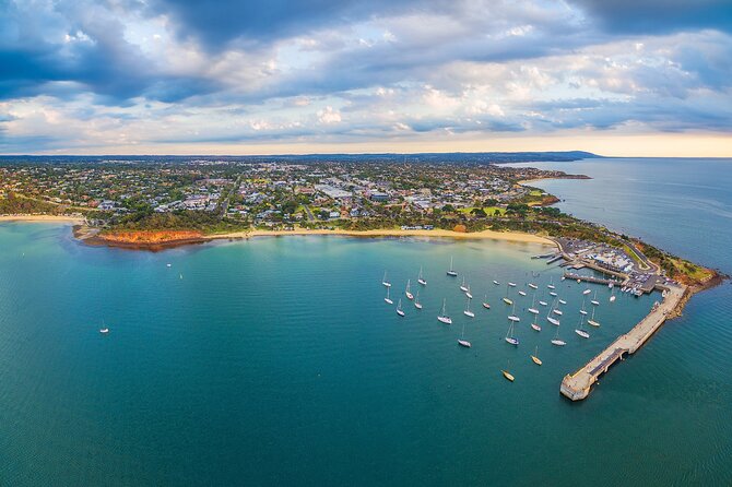Mornington Peninsula Winery Bus Tour including lunch with a glass of wine - Stop 1: Red Hill Estate and the Westernport Bay view