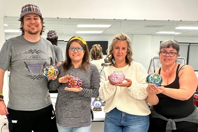 Mosaic Art Classes Melbourne: Turkish Lamp Workshop - Your finished Turkish glass lamp: what you take home