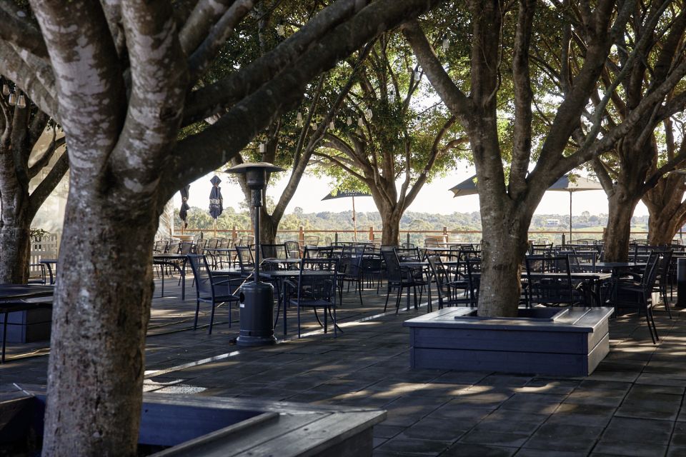 Mount Cotton: Winery Tour & Tasting with 3-Course Lunch - Lunch on the Tuscan Terrace deck: where the day slows down