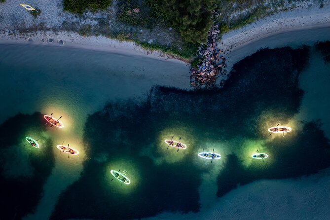 Naru Beach Night Kayak Tour - Clear, lit-from-below kayaks: the main show
