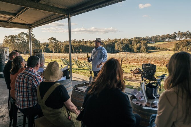 Newcastle: Boutique Hunter Valley Wine Tour - Stop 1: Hungerford Hill seated wine tasting