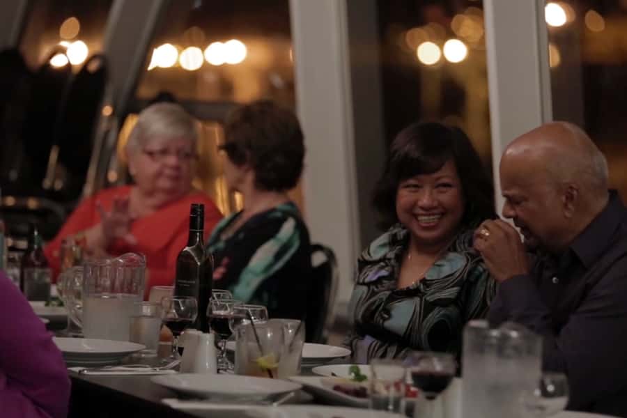 Newcastle: Harbour Dinner Cruise with Live Music - Newcastle at Night From The Princess