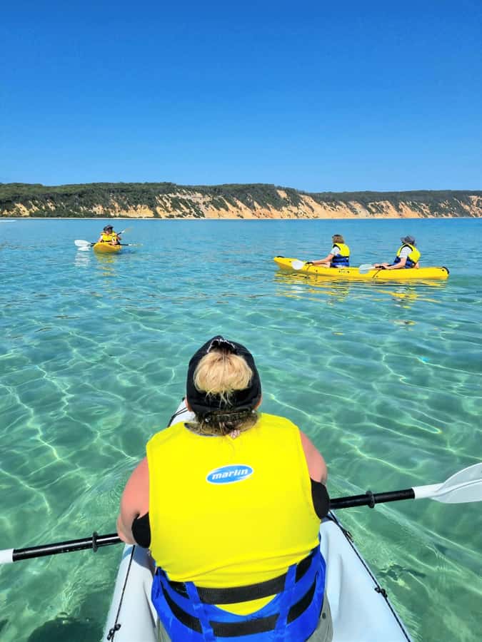 Noosa: Epic Ocean Kayak with Dolphins & 4WD Beach Adventure - The North Shore 4WD drive through Great Sandy National Park