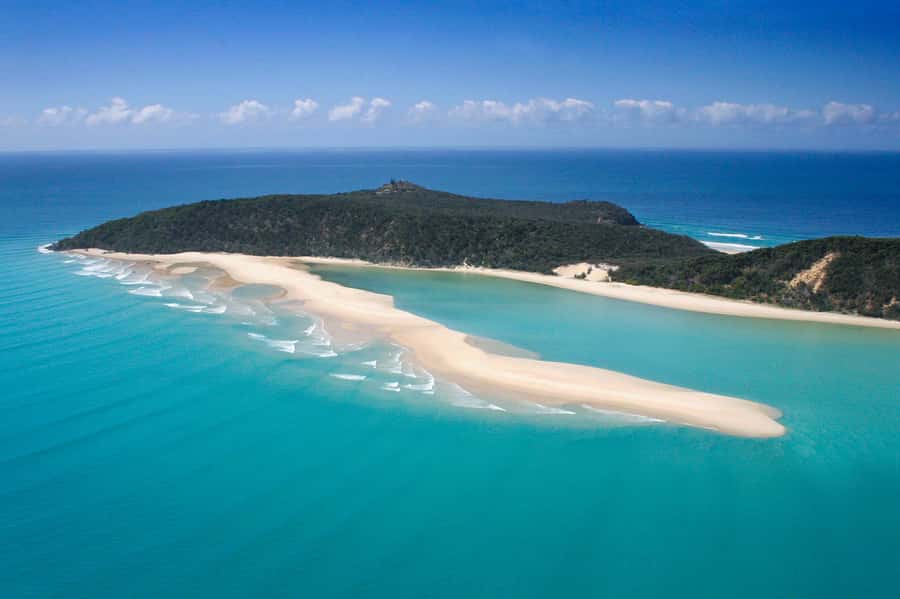 Noosa: Epic Whale Watching Ocean Kayak Tour & Beach 4X4 - Double Island Point first: the beach base and free time