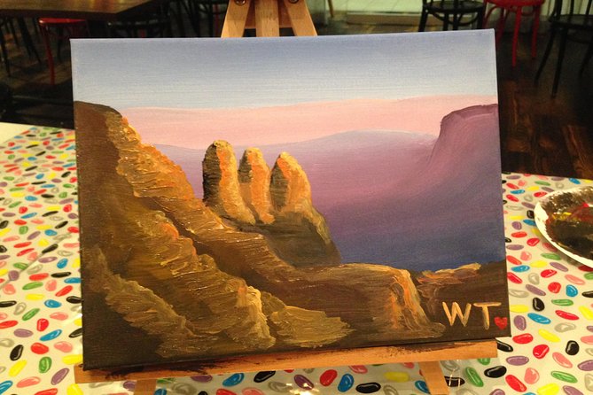Paint and Sip BYO in Brisbane CBD Friday night - The art class at Wesley Taylor Art Studios in Next Hotel Brisbane