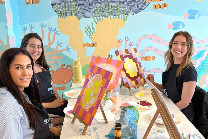 Paint and Sip in Torquay VIC - BYO food and drinks - What happens in the 3 hours: a realistic flow