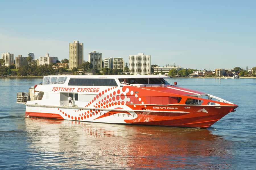 Perth: Rottnest Island Flight Transfer with Return Ferry - The flight over Perth, Swan River, and Fremantle