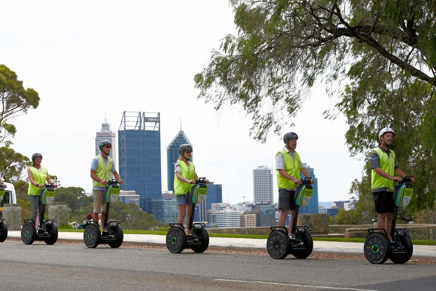 Perth Segway 1.5 Hour Kings Park Tour - Riding Back Through Tree-Filled Streets and Perth’s City Side