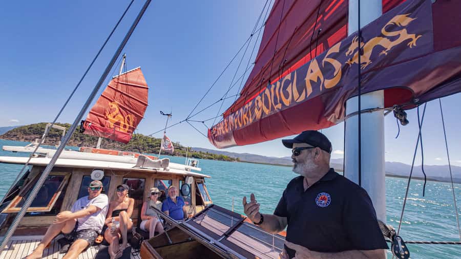 Port Douglas: Sunset Cruise on a Chinese Shaolin Junk Ship - The sunset experience: views that work even if clouds roll in