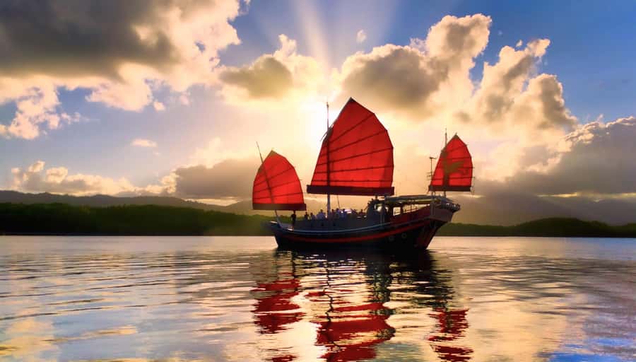 Port Douglas: Sunset Cruise on a Chinese Shaolin Junk Ship - Getting on board at Crystalbrook Superyacht Marina (Berth C3)