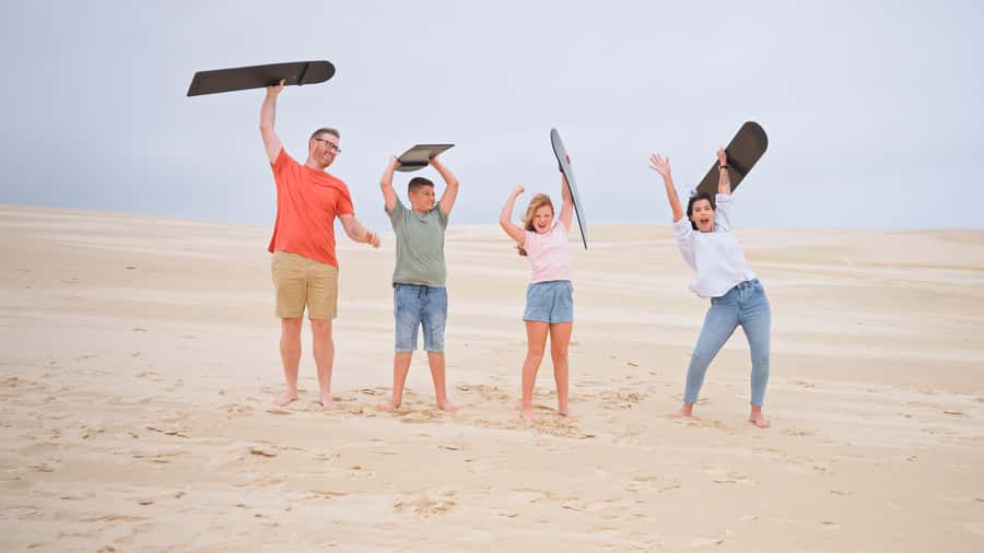 Port Stephens: Dolphin Cruise, Lunch, Koalas & Sandboarding - Morning pickup and the long drive north from Sydney