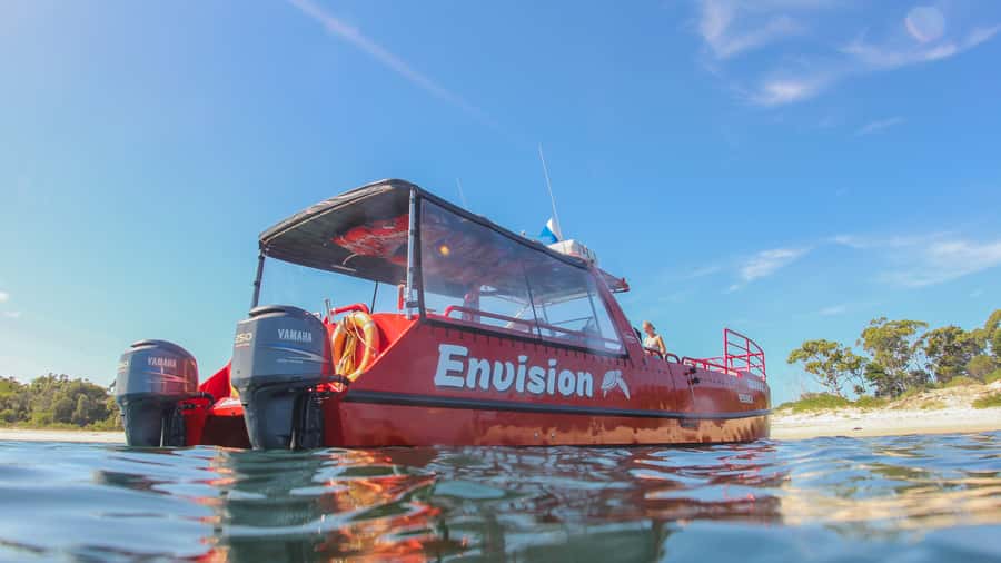 Port Stephens: Port Stephens Island Snorkel Adventure Cruise - The Boat: 40ft Power Cat Envision and a Front-Row Sea Day
