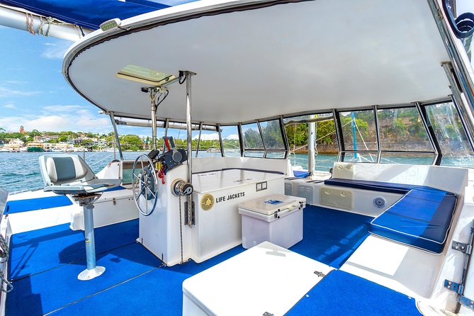 Private Catamaran Hire on Sydney Harbour - The best part of many charters: time to relax and swim
