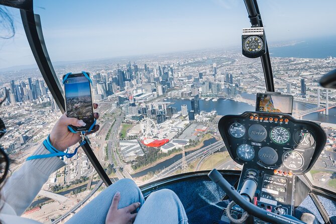 Private Melbourne Skyline Helicopter Ride - Eureka and Melbourne 108 with the shrine and botanical gardens