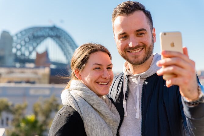 Private Sydney Harbour Sunset Photo Tour & Cruise - Stop 1: The Rocks cobbled lanes and harbour-overhead views