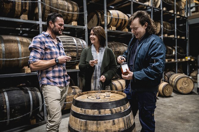 Private Tassie Distillery Tour - Tastings, Lunch and Morning Tea - Stop 1: Spring Bay Distillery in Cambridge with Susanne and Cam
