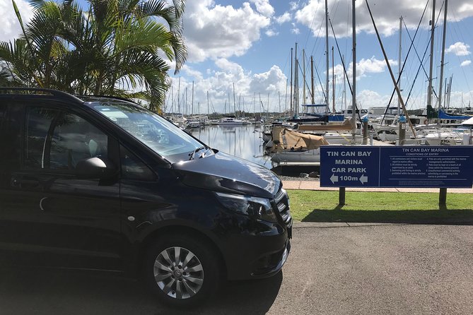 Private Transfer from Sunshine Coast Airport to Noosa 7 seater + Luggage Trailer - Getting Value From a Fixed Price (Not a Taxi Meter)