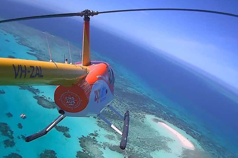 Reef Rainforest Fusion 45 minute scenic flight - Climb over the Range to 2,500 ft: Kuranda appears in context