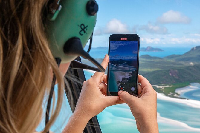Reef & Whitehaven Spectacular - 60 Minute Helicopter Tour - Whitehaven Beach and Hill Inlet from above: why helicopters win here