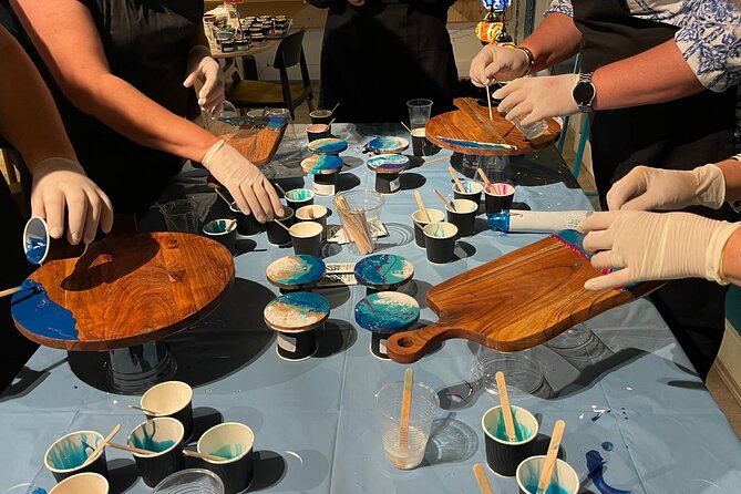 Resin Art Classes Brisbane: Cheeseboards & Coasters - Resin Art in Fortitude Valley: fast, friendly creativity with real results