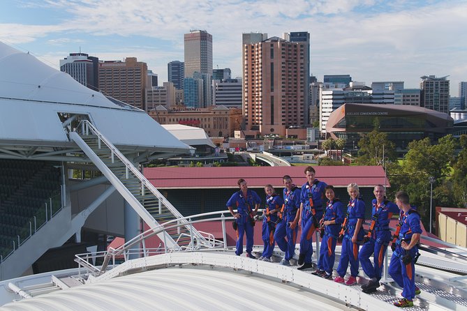RoofClimb Adelaide Oval Experience - Lean back, lean out: handling heights on the 164-foot moment
