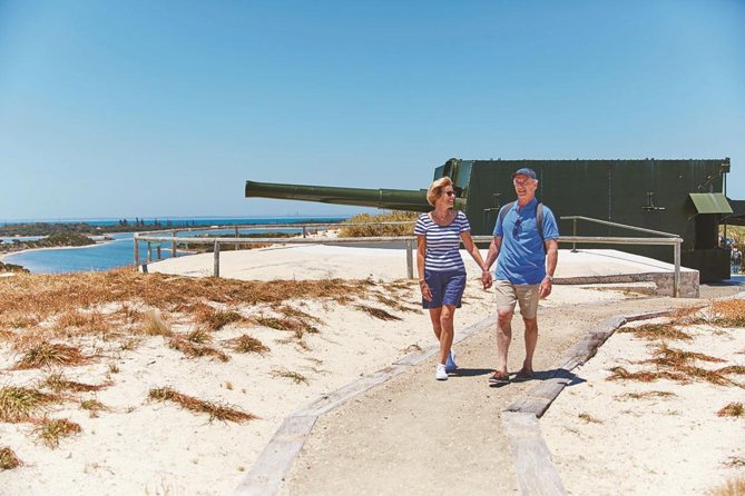 Rottnest Island Historical Train and Tunnel Tour from Hillarys Boat Harbour - Oliver Hill Battery by train: fun on the surface, history underneath