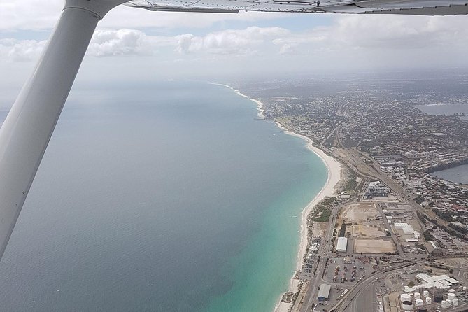 Rottnest Island Scenic Flight or 1/2 Day stopover - The first flight leg over Fremantle, the Swan River, and Perth’s coastline