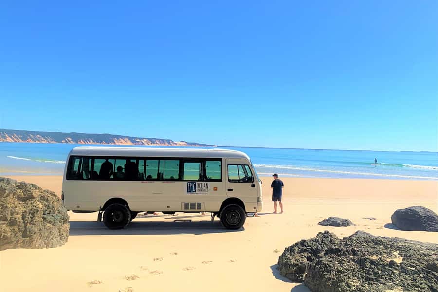 Stand Up Paddle at Double Island Point + 4x4 Beach Drive - SUP lesson in calm lagoons: learn fast, then enjoy the cruise
