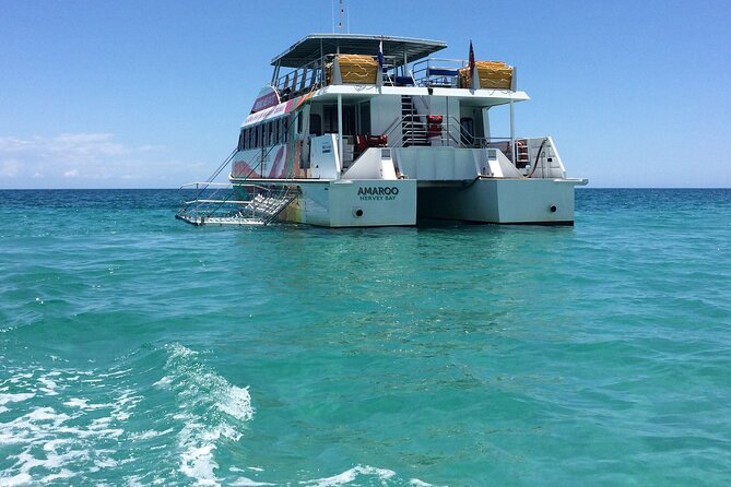 SUMMER K'gari (Fraser Island) Boom-net & Sightseeing Cruise - Entering the Great Sandy Strait from Hervey Bay Boat Club