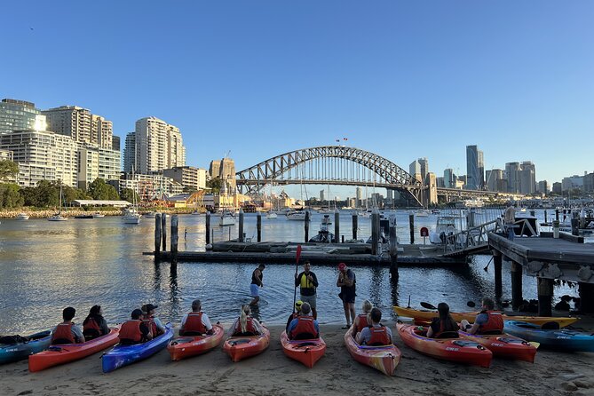 Sunset Paddle Session on Sydney Harbour (single kayak) - The main event: a 90-minute Sydney Harbour paddle through night light views