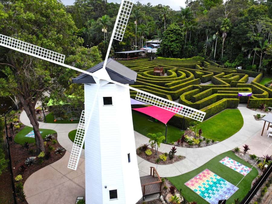 Sunshine Coast: Amaze World All-Day Entry Ticket - Kids’ nature play area: rope climbs, balance beams, and slides