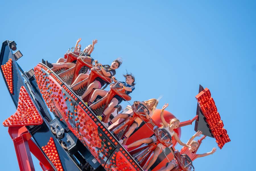 Sunshine Coast: Aussie World Theme Park Entry Ticket - Thrill rides for big kids: Redback, SX360, Dingo Racer, The Plunge