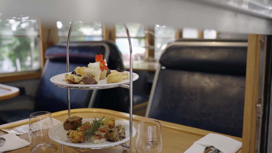 Sunshine Coast:Silver Bullet High Tea at Mary Valley Rattler - Dagun Station stop: the 30-minute breather