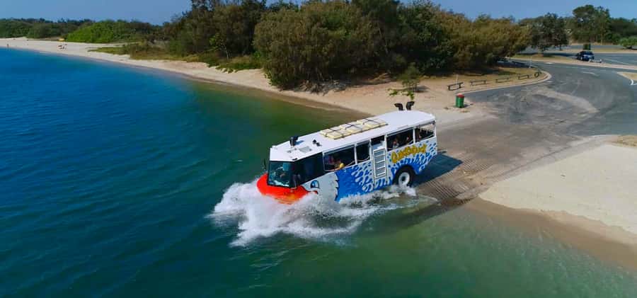 Surfers Paradise: Guided Gold Coast Amphibious Bus Tour - Gold Coast Broadwater From Road Views to Cruise Views