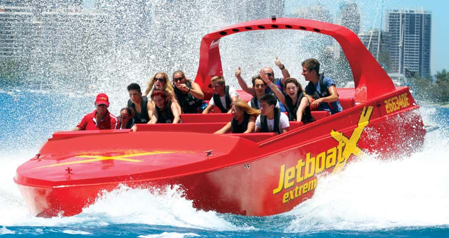 Surfer's Paradise: Jetboat Ride and Surf Lesson - The jetboat ride: spins, spray, and the Gold Coast Seaway playground