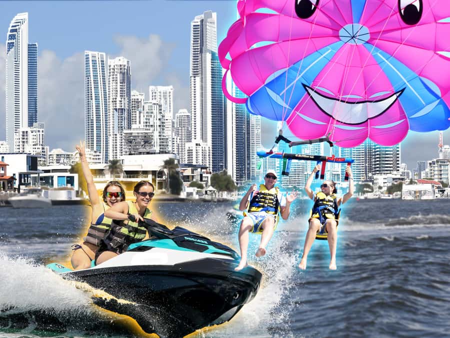 Surfers Paradise: Parasailing and Jet Ski Tour Package - The Big Idea: A Gold Coast Air-and-Water Combo