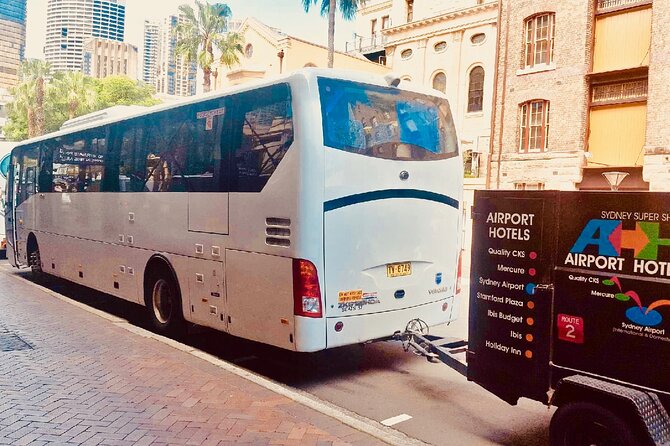 Sydney Airport to Sydney CBD shared ride seat in vehicle shuttle transfer - Door-to-Door Drop to Hotels and Cruise Ports in the CBD