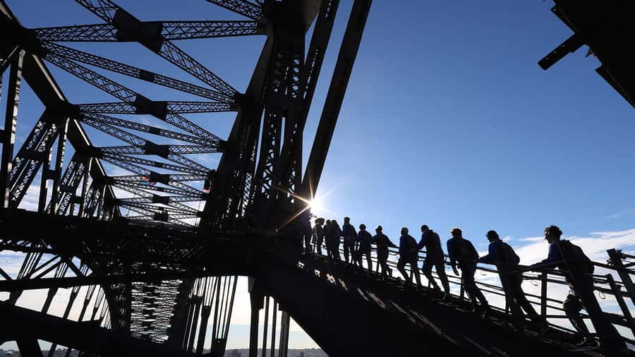 Sydney: BridgeClimb Summit Insider - Walking the lower arch: the Bridge’s inner steel catwalk