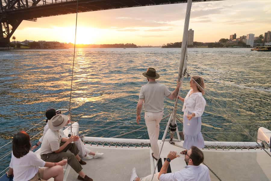Sydney Harbour: Sunset Catamaran Cruise - Boarding Kirralee: what an intimate 30-person cruise really means