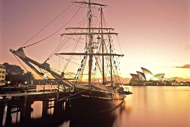 Sydney Harbour Tall Ship Twilight Dinner Cruise - Entering The Rocks dock: where the evening starts