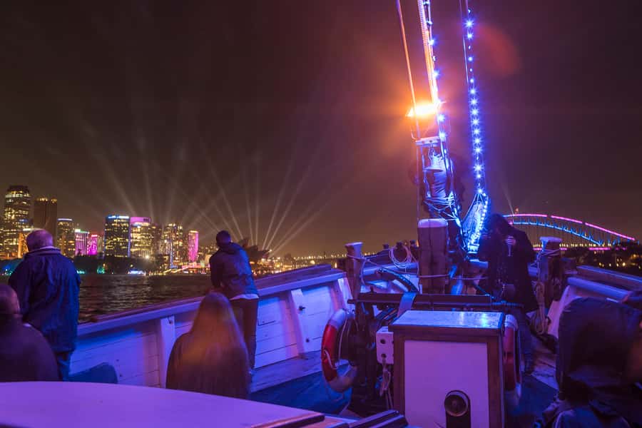 Sydney Harbour: Tall Ship Vivid Dinner Cruise - Weather reality: what happens when the night turns windy or wet