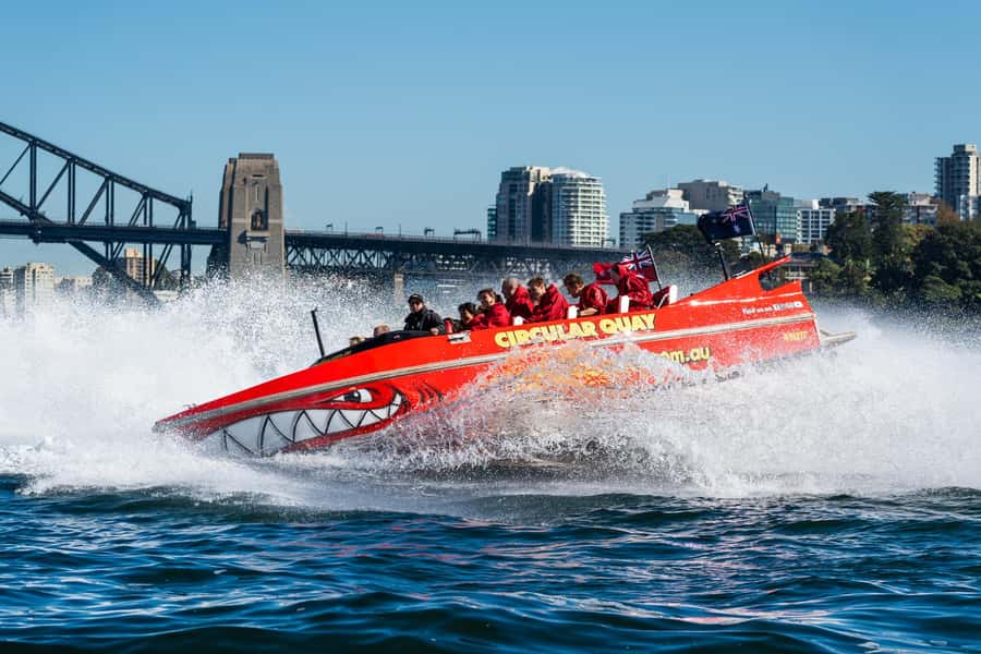 Sydney: Jet Boat Adventure Ride from Circular Quay - Ponchos, Sea Spray, and the Wet-Seat Reality