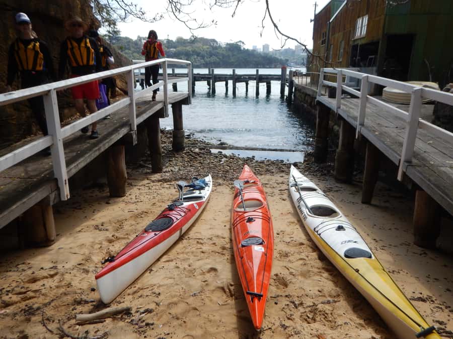 Sydney: Kayak to Goat Island At The Heart of Sydney Harbour - Goat Island (Memel) in a secret cove: the permit landing is the real flex