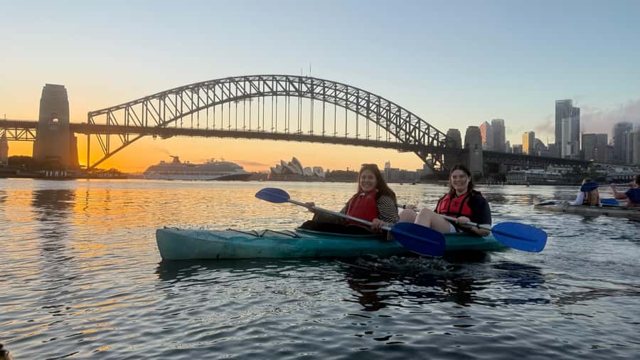 Sydney Sunrise Private Kayak – Opera House & Harbour Bridge - Luna Park From the Harbour: A Fun Midway Moment
