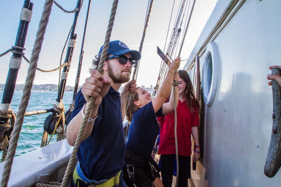 Sydney: Tall Ship Harbour Twilight Dinner Cruise - Getting hands-on: hoist sails, steer, and when to ask about the mast climb