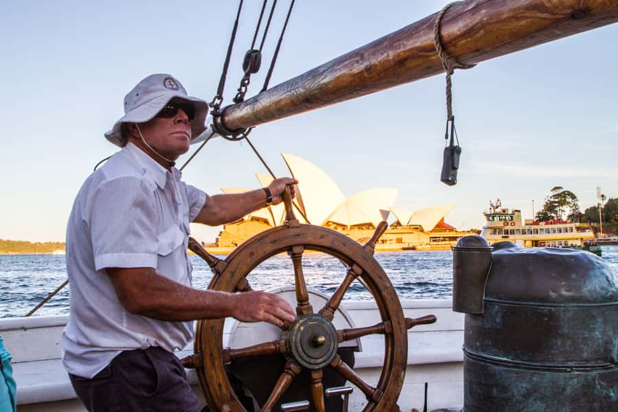 Sydney: Tall Ship Harbour Twilight Dinner Cruise - Two tall ships, one real working-ship feel