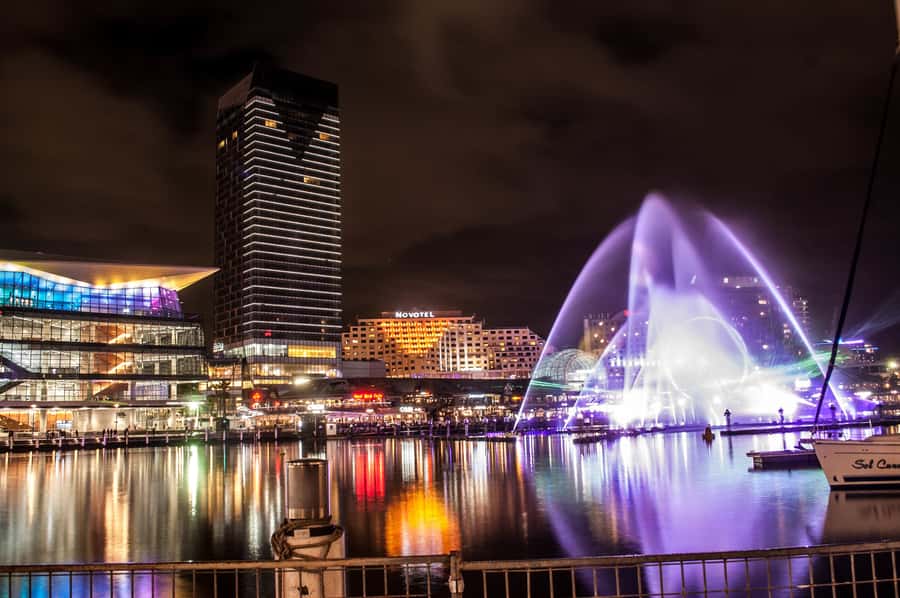 Sydney: Vivid Festival of Light Harbor Cruise with Dinner - Dinner Onboard: Buffet, Welcome Drink, and the Cash Bar Setup