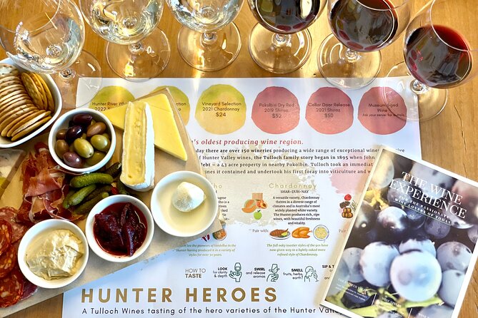 Tulloch Wines Hunter Heroes Wine Tasting with Local Cheese & Charcuterie Board - Quick hits before you book
