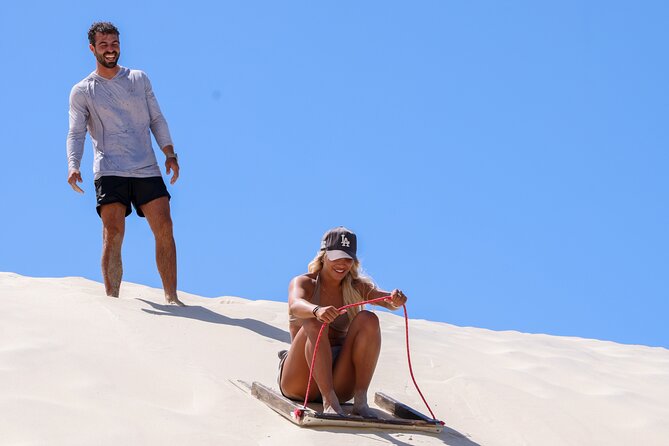 Ultimate 10 Hour Jetski Adventure from Gold Coast to Tangalooma - Amity Point Beach: refuel, ice cream, and a lookout reset