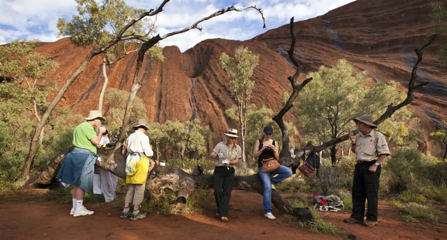 Uluru: Guided Trek of Uluru's Base in a Small Group - Pickup, the national park ticket, and the clock you’ll be living by